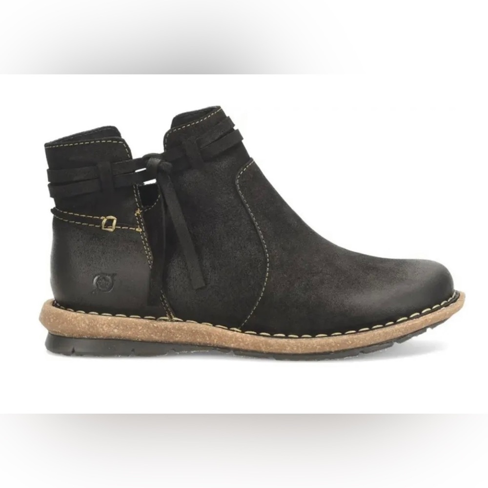 Born Women's Wynter Comfort Bootie Women's Shoes, black, Size 6.0 36.6 MSRP $140